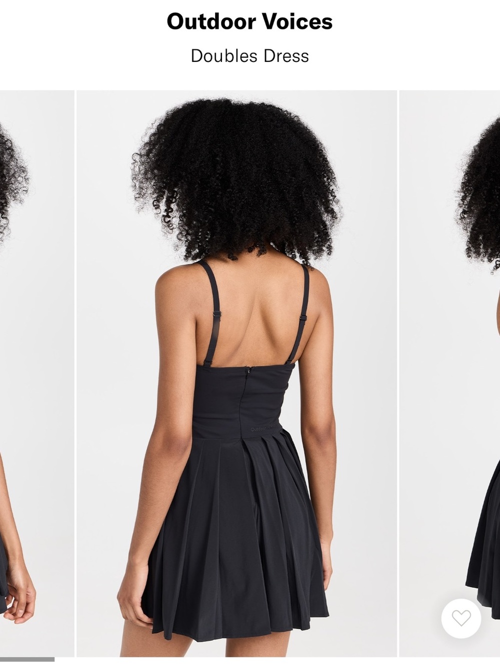 Outdoor Voices Black Doubles Mini Dress - Picture 2 of 16